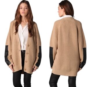 By Malene Birger Women's Tan Oversized Cardigan Sweater Size XS